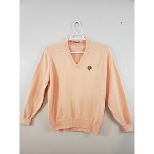 Vintage Atlanta Athletic Club by titleist Women Sweater Size L Relaxed Peach USA